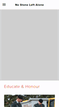 Mobile Screenshot of nostoneleftalone.ca